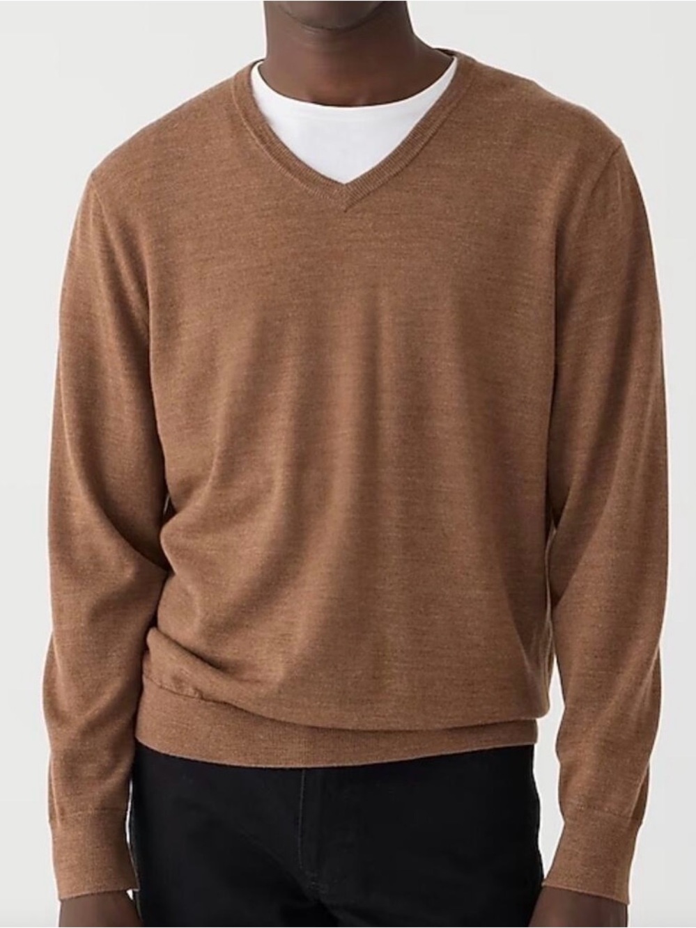 J. Crew Brown V-Neck Men's Sweater
